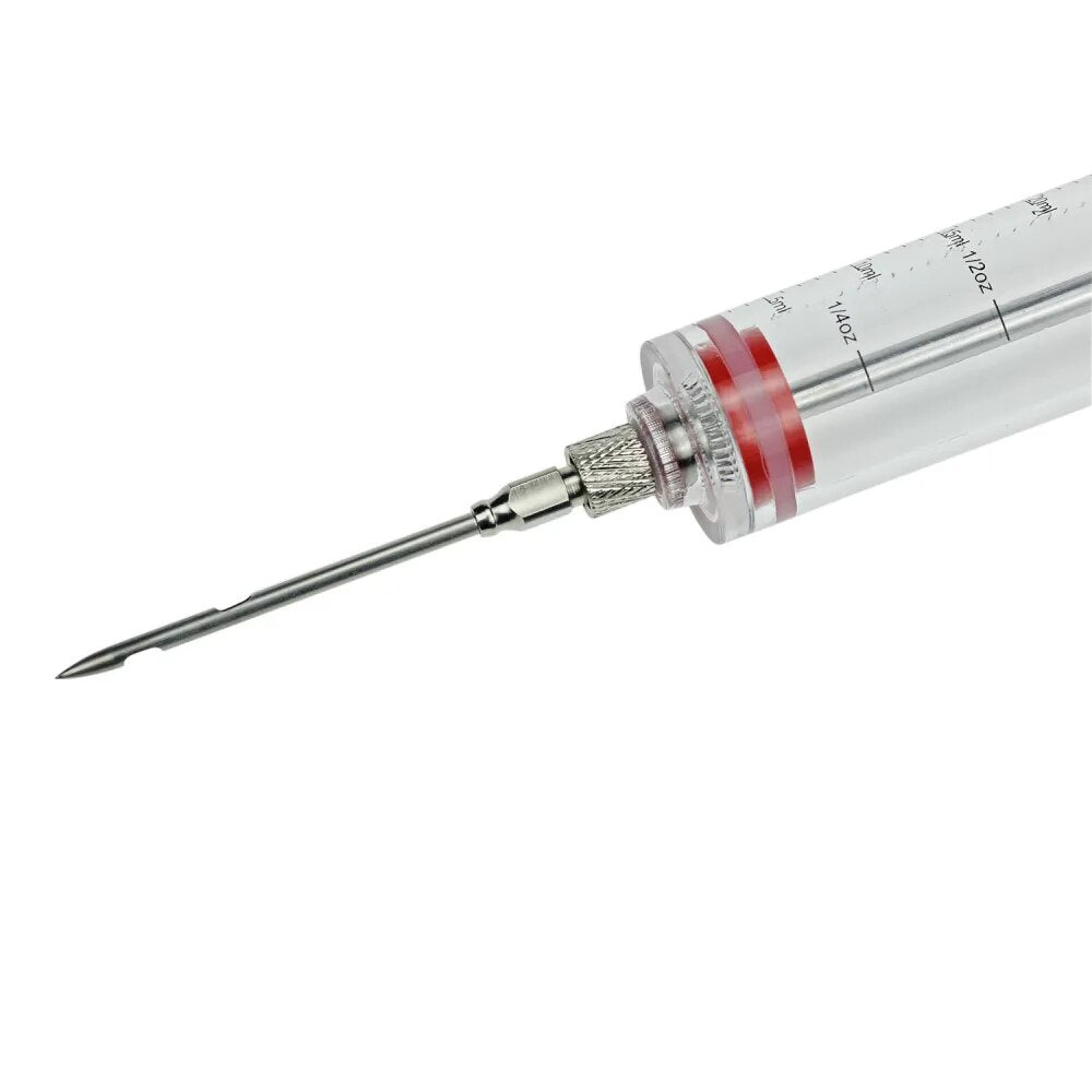 Syringe Marinade Injector with Stainless Steel Needles Turkey Chicken Syringe Sauce Injection
