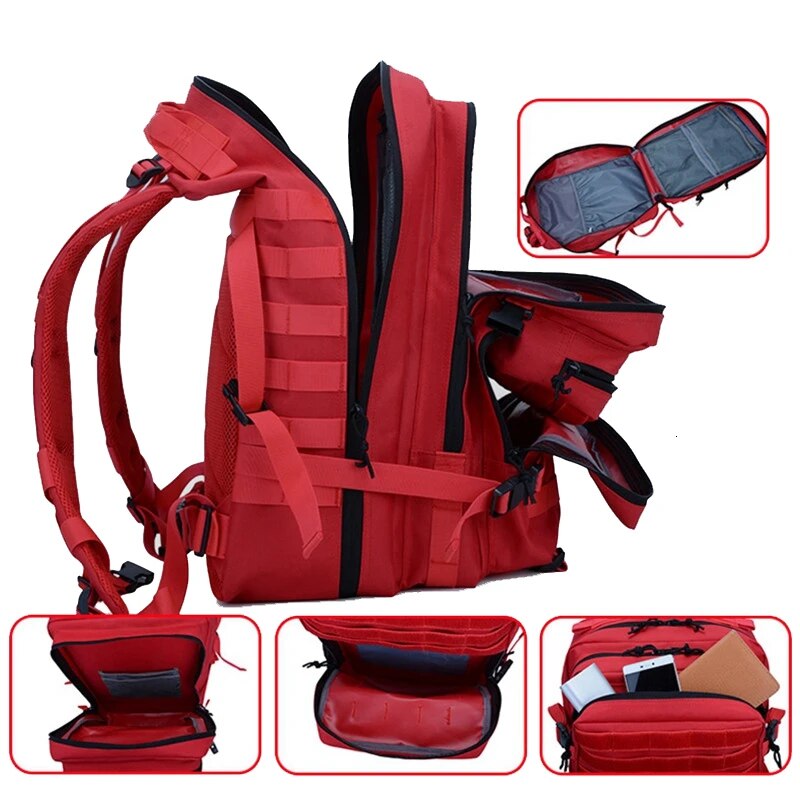 50L Military Tactical Backpack Training Gym Fitness Bag Man Outdoor Hiking Camping Travel Rucksack Trekking Army Molle Backpack