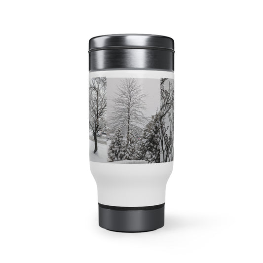 Stainless Steel Travel Mug with Handle, 14oz