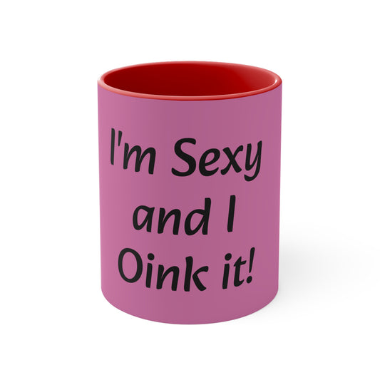 Oink Accent Mug, 11oz