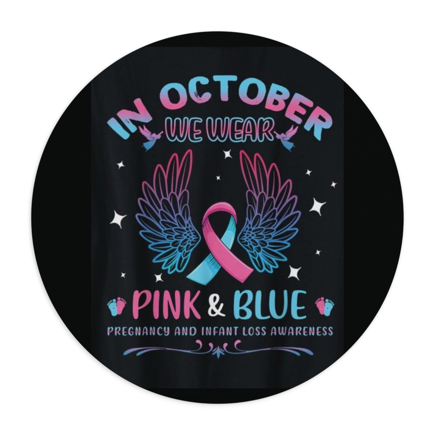 Mouse Pad - Breast Cancer & Infant Loss Awareness