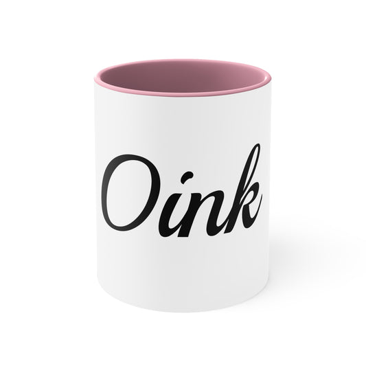 Oink Accent Mug, 11oz