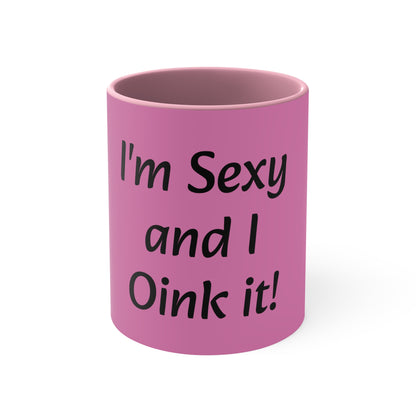 Oink Accent Mug, 11oz