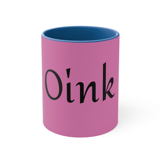 Oink Accent Mug, 11oz