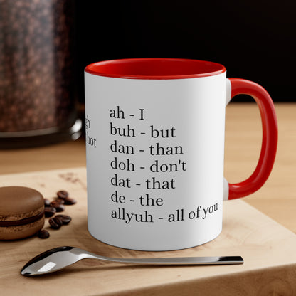 Trinidad & Tobago slang words Coffee Mug, 11oz