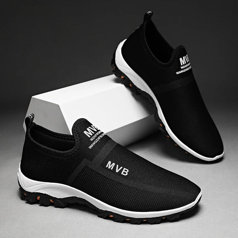 Sneakers no lace slip on breathable casual walking sneakers