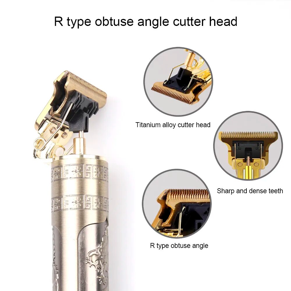 Electric Hair Clipper Professional Hair Cutting Machine Men's Tendeusse Hair Trimmer For Men USB Rechargeable Barber Shop Tool