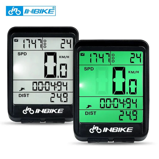 Cyclocomputer Bicycle Computer Wireless Speedometer INBIKE Digital Speedometer For Bike Odometer Motorcycle Plastic Waterproof