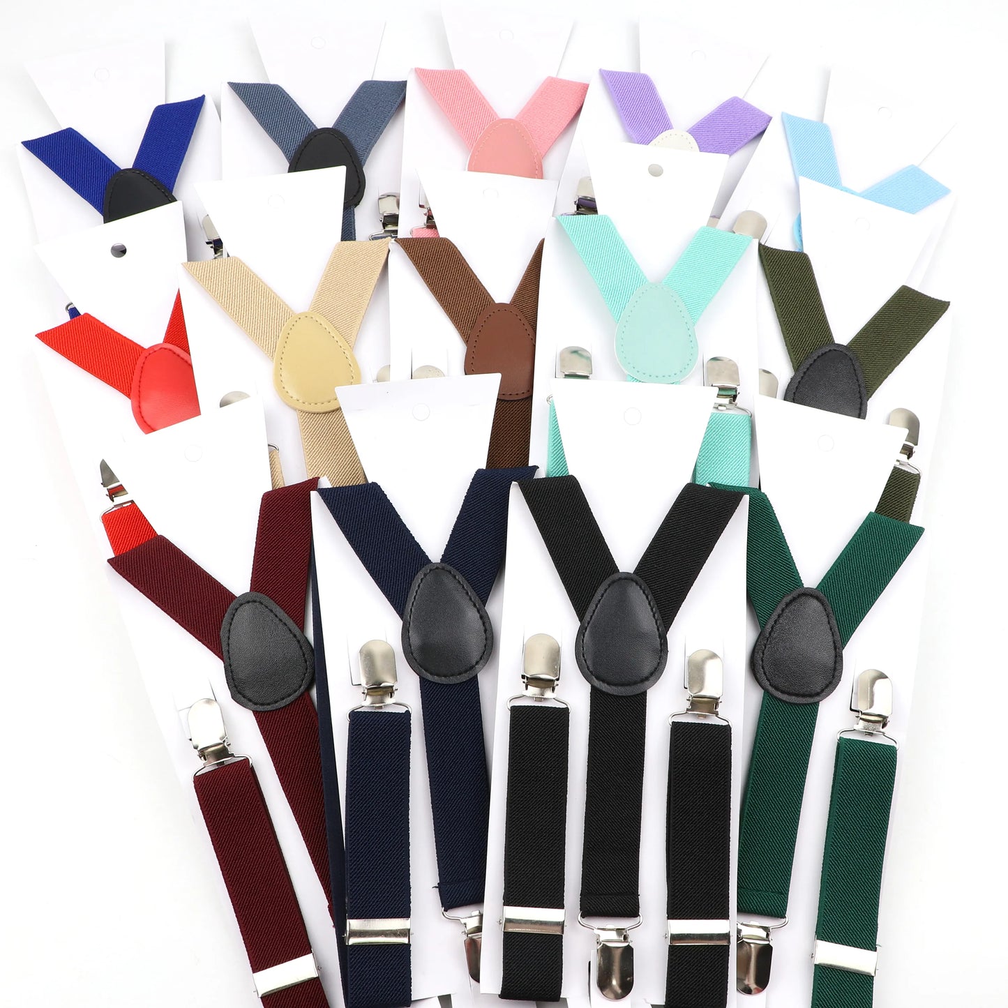 Elastic Leather Children Suspenders Adjustable Straps For Kids Boy Girl Shirt Pants Skirt Classic Accessory