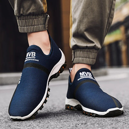 Men's Sneakers Breathable Running Shoes Lightweight Lace-up Casual Walking Sneakers Fashion White Men Sport Shoes