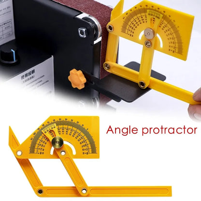 Protractor Angle Finder Precise Woodworking Measurement Tool 0° to 180° Outside Inside Angle Gauge Ruler Plastic Carpentry Tool