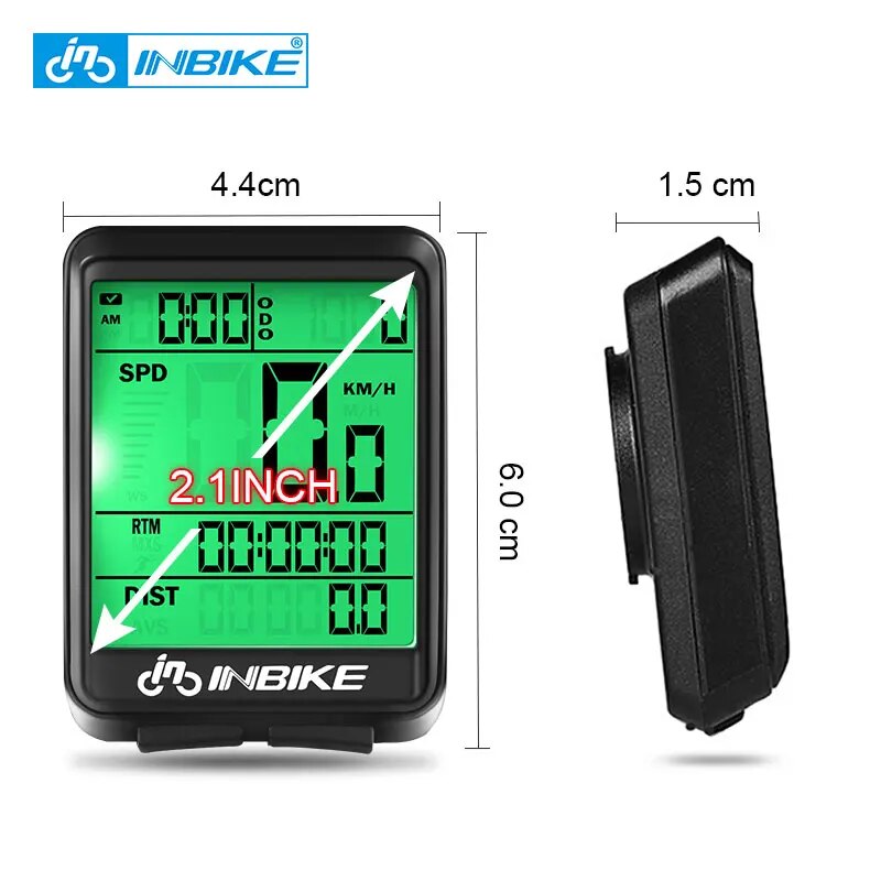 Cyclocomputer Bicycle Computer Wireless Speedometer INBIKE Digital Speedometer For Bike Odometer Motorcycle Plastic Waterproof