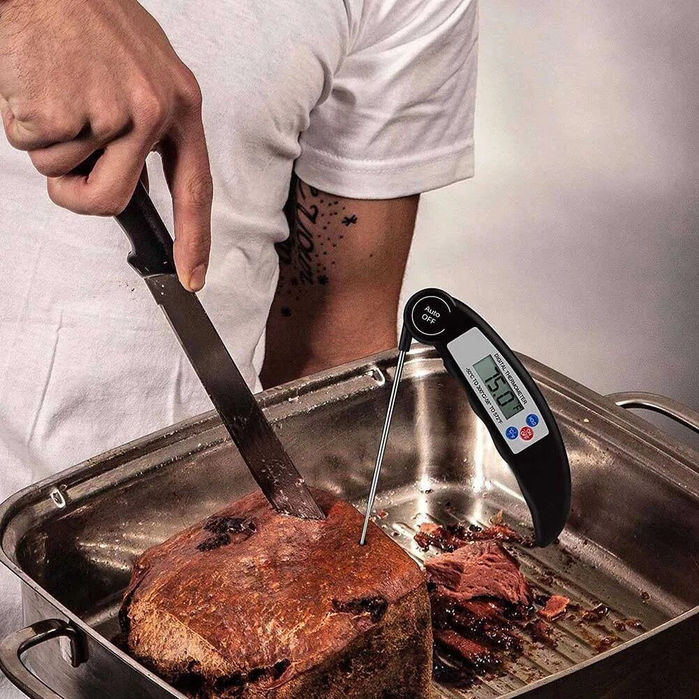 Digital BBQ Thermometer Foldable Electronic Food Cooking Meat Probe Water Milk Kitchen Oven Thermometer Tools