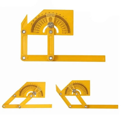 Protractor Angle Finder Precise Woodworking Measurement Tool 0° to 180° Outside Inside Angle Gauge Ruler Plastic Carpentry Tool