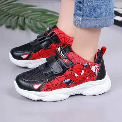 Children Shoes Sneakers Cartoon Spiderman Anti-slippery