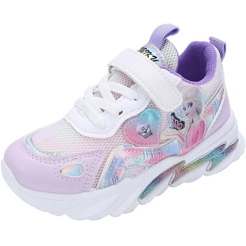 Disney Girls' Casual Shoes Sneakers Children's Breathable Shoes