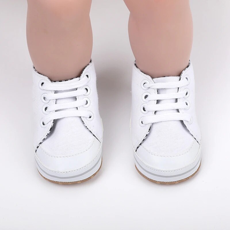 VISgogo Baby Casual Shoes Sneakers Contrast Color Cute Baby Flats Infant Walking Canvas Shoes for Newborn Girl Boys 0-12M