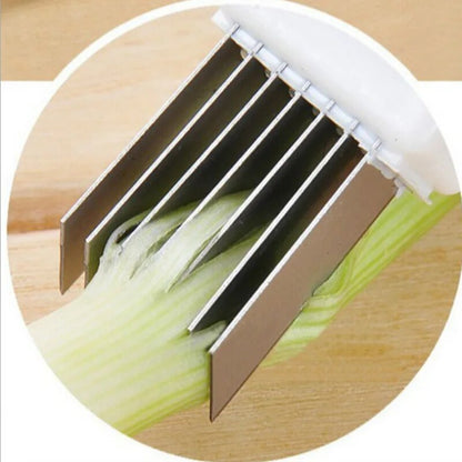 1pc Kitchen Tool Stainless Steel Green Spring Onion Shredder Slicer Cutter Easy Handle kitchen items accessories gadgets cutter