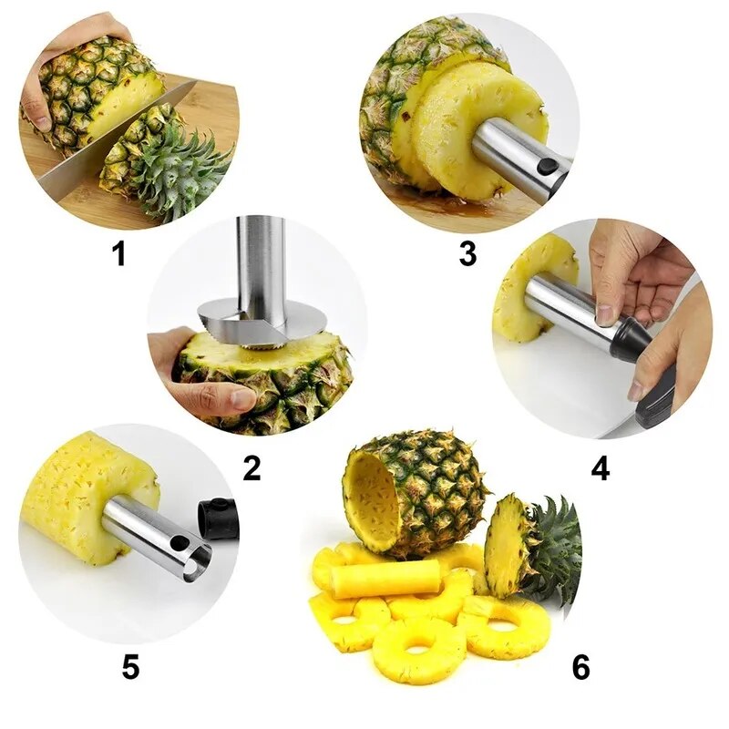 Pineapple Slicer Peeler Cutter Parer Knife Stainless Steel Kitchen Fruit Tools