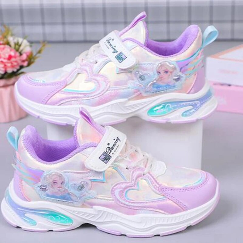 Baby Girls Casual Shoes Frozen Elsa Princess Children Sneakers Running Sport Kids Toddler Shoes