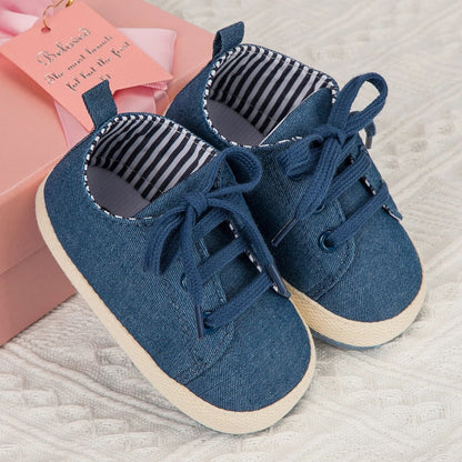 Baby Canvas Shoes Sneakers Newborn Boys Girls First Toddler Shoes Anti-Slipbabies Toddlers Shoes