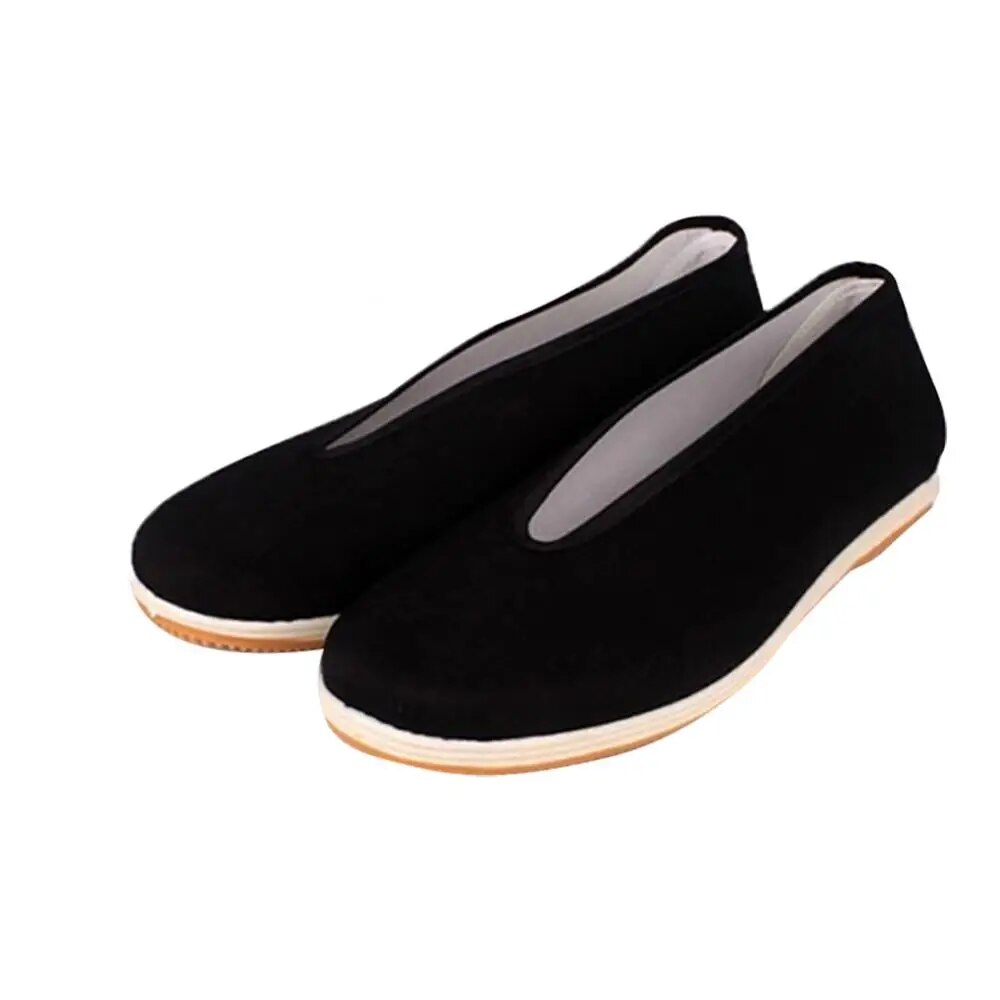 Traditional Chinese Kung Fu Black Cotton Tai-chi Casual Shoes