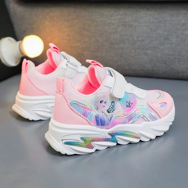 Disney Girls' Casual Shoes Sneakers Children's Breathable Shoes