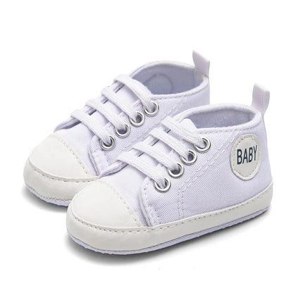 New Baby Canvas Classic Sneakers Newborn Star Sports Baby Boys Girls First Walkers Shoes Infant Toddler Anti-slip Baby Shoes