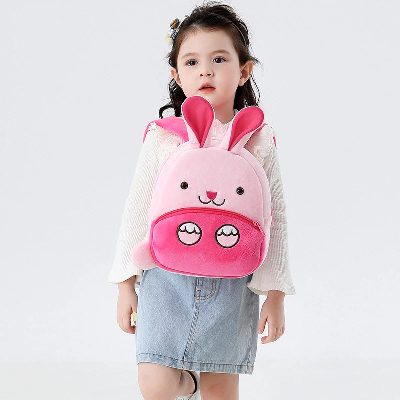 Children School Bags 3D Cartoon Animal Plush Kids Backpack Kindergarten Schoolbags Mini Small Backpack