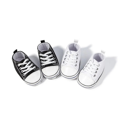 2023 New Baby Shoes Soft Sole Infant First Walkers Toddler Classic Canvas Shoes Prewalkers Shoes Sale