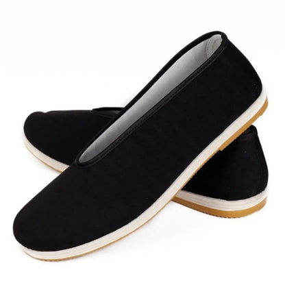 Traditional Chinese Kung Fu Black Cotton Tai-chi Casual Shoes