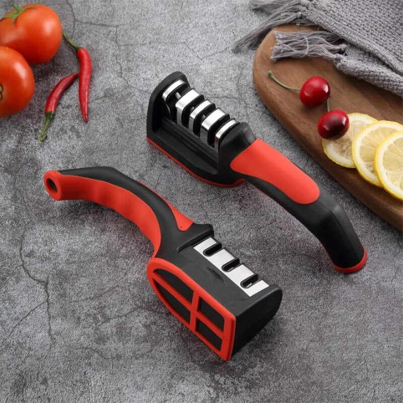 Handheld Knife Sharpener Professional Multi-Function 3 Stages Style Quick Knife Sharpen For Kitchen Knives Accessories Tools