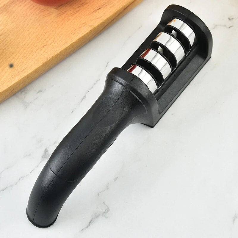 3 Stages Type Quick Sharpening Tool Knife Sharpener Handheld Multi-function With Non-slip Base Kitchen Knives Accessories Gadge