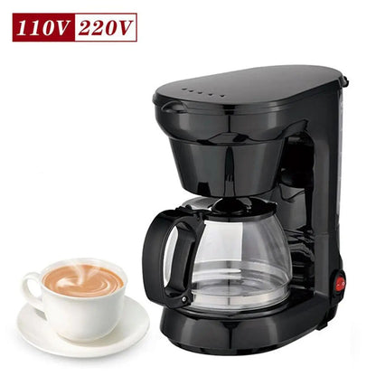 650w Automatic Drip Coffee Maker 750ml Large Capacity Espresso Machine 6-Cup Coffeemaker With Thermostatic Base