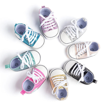 New Baby Canvas Classic Sneakers Newborn Star Sports Baby Boys Girls First Walkers Shoes Infant Toddler Anti-slip Baby Shoes