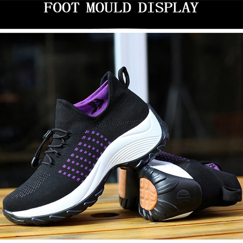 Women Sneakers 2023 Autumn New Breathable Thick Bottom Shoes