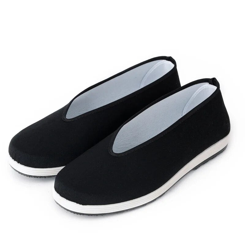 Traditional Chinese Kung Fu Black Cotton Tai-chi Casual Shoes