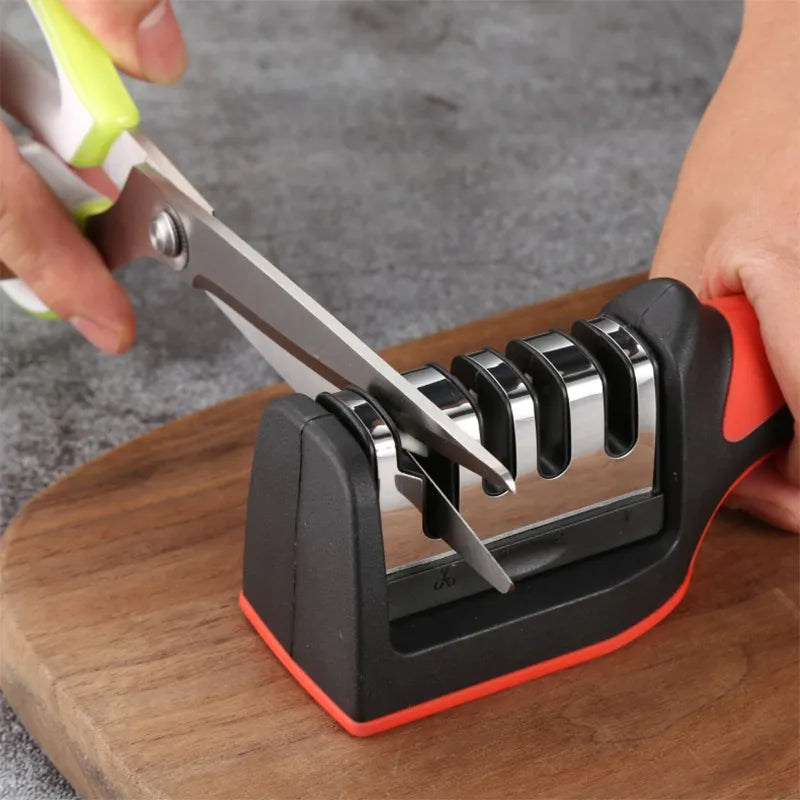 Handheld Knife Sharpener Professional Multi-Function 3 Stages Style Quick Knife Sharpen For Kitchen Knives Accessories Tools