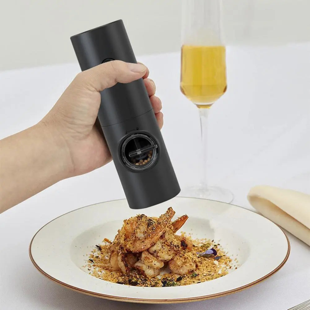 70ML Rechargeable Electric Pepper Grinder Salt And Pepper Mills USB Charging Pepper Grinding Machine Kitchen Gadget